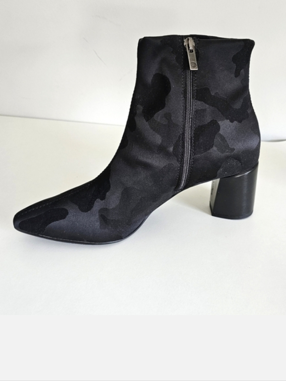 Peter Kaiser Black Camouflage Ankle Boots Size 7.5